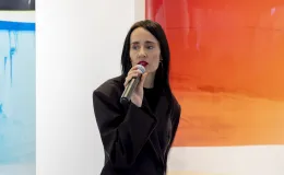 Na zdjęciu oprowadzanie artystyczno-kuratorskie