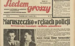 Na zdjęciu fragment starej gazety 