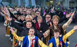 na zdjęciu osoby podczas otwarcia PSK