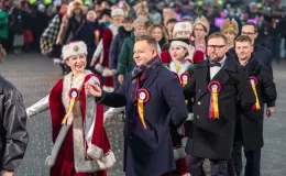 na zdjęciu osoby podczas otwarcia PSK