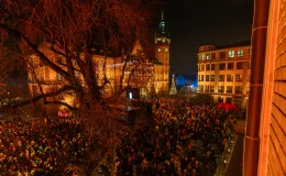 na zdjęciu osoby podczas otwarcia PSK