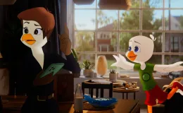 na zdjęciu postać z kreskówki - orzełek