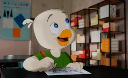 na zdjęciu postać z kreskówki - orzełek