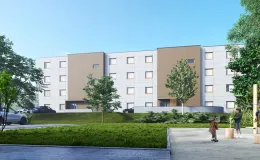 Wizualizacja inwestycji SIM przy ul. Stażystów