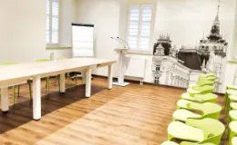 Zdjęcie przedstawiające salę konferencyjną nr 3 w budynku przy ul. Cieszyńskiej 18