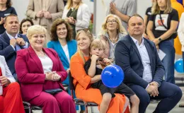 na zdjęciu osobo podczas Dni Zdrowia w hali