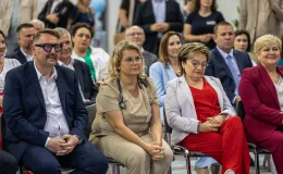 na zdjęciu osobo podczas Dni Zdrowia w hali