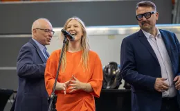 na zdjęciu osobo podczas Dni Zdrowia w hali