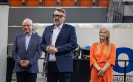na zdjęciu osobo podczas Dni Zdrowia w hali