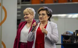 na zdjęciu osobo podczas Dni Zdrowia w hali