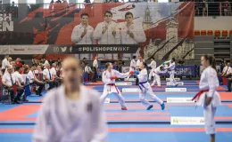 na zdjęciu walczący zawodnicy