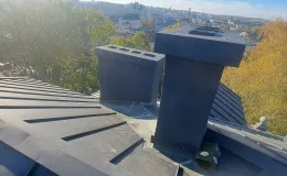 Dom przy ul. Krakowskiej 10 widok na dach po remoncie. 
