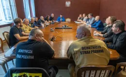 na zdjęciu służby podczas ćwiczeń