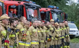na zdjęciu służby podczas ćwiczeń