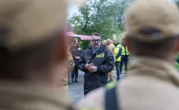 na zdjęciu służby podczas ćwiczeń