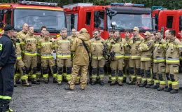 na zdjęciu służby podczas ćwiczeń