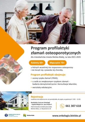 Plakat programu profilaktyki złamań osteoporotycznych