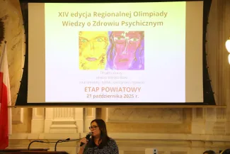  Na zdjęciu Regionalna Olimpiada Wiedzy o Zdrowiu Psychicznym