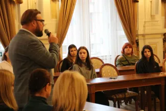  Na zdjęciu Regionalna Olimpiada Wiedzy o Zdrowiu Psychicznym