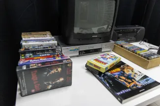 na zdjęciu eksponaty w muzeum