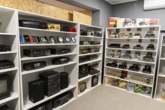 na zdjęciu eksponaty w muzeum