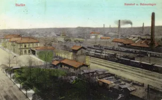 Na zdjęciu dworzec w BB