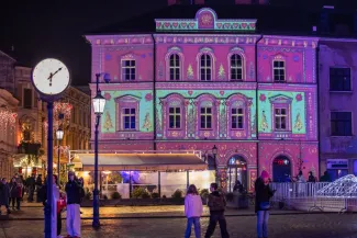 na zdjęciu osoby podczas Świąt na Starówce