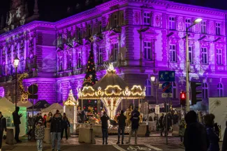 na zdjęciu osoby podczas Świąt na Starówce