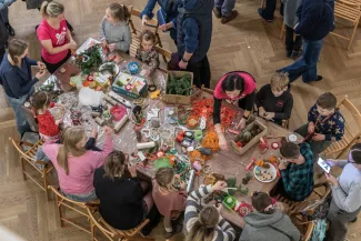 na zdjęciu osoby podczas Świąt na Starówce