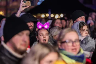 na zdjęciu osoby podczas Świąt na Starówce