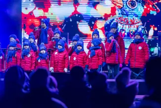 na zdjęciu osoby podczas Świąt na Starówce