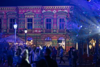 na zdjęciu osoby podczas Świąt na Starówce