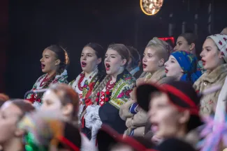 na zdjęciu osoby podczas Świąt na Starówce