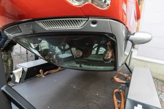 na zdjęciu osoby podczas akcji