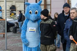 na zdjęciu osoby podczas akcji