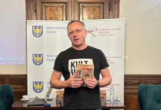 Na zdjęciu promocja książki Witkacego granice 