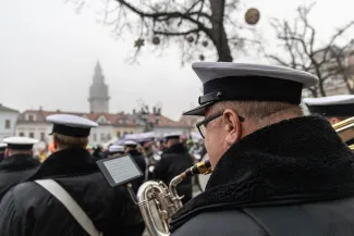 na zdjęciu osoby podczas otwarcia PSK
