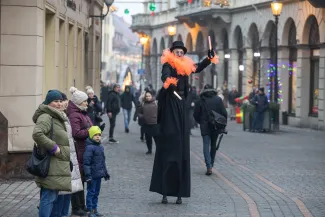 na zdjęciu osoby podczas otwarcia PSK