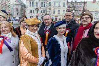 na zdjęciu osoby podczas otwarcia PSK