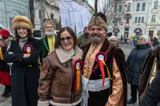 na zdjęciu osoby podczas otwarcia PSK