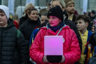 na zdjęciu osoby podczas otwarcia PSK