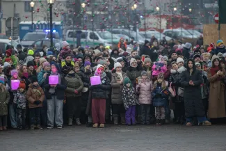 na zdjęciu osoby podczas otwarcia PSK