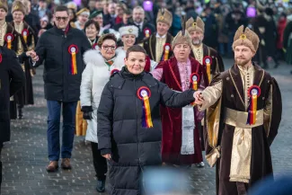 na zdjęciu osoby podczas otwarcia PSK