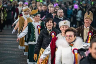 na zdjęciu osoby podczas otwarcia PSK