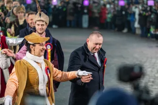na zdjęciu osoby podczas otwarcia PSK
