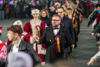 na zdjęciu osoby podczas otwarcia PSK