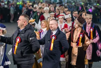 na zdjęciu osoby podczas otwarcia PSK