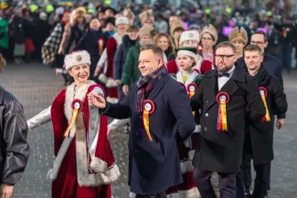 na zdjęciu osoby podczas otwarcia PSK