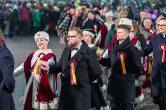 na zdjęciu osoby podczas otwarcia PSK