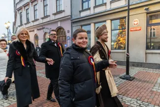 na zdjęciu osoby podczas otwarcia PSK